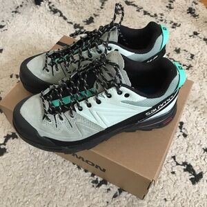 Salomon X-ALP LTR suede sneakers Black/Green Milieu/Bay EU 37 1/3